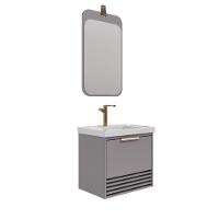 Gabinete Para Banheiro Com Lavatório Paraty Platina MGM Moveis 60cm - 1