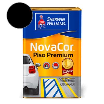 Tinta Premium Para Piso NovaCor Preto Sherwin Williams 18L