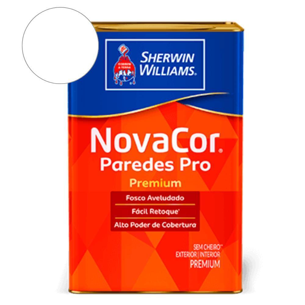 Tinta NovaCor Para Paredes Pro Fosco Branco Sherwin Williams 18L - 1
