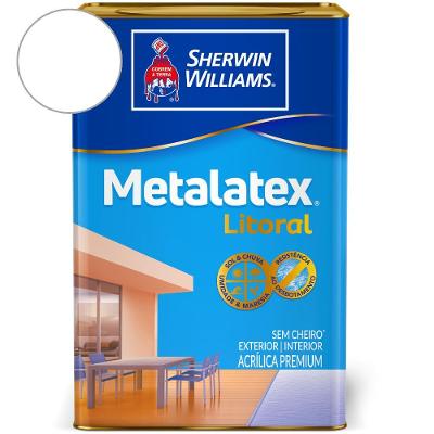 Tinta Metalatex Litoral Acetinado Branco Sherwin Williams 18L