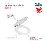 Assento Sanitário Infantil Branco Celite - 4