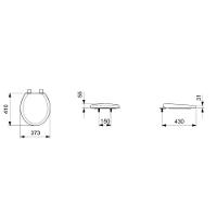 Assento Sanitário Universal Eco Azaléa Save Cinza Prata Celite - 3