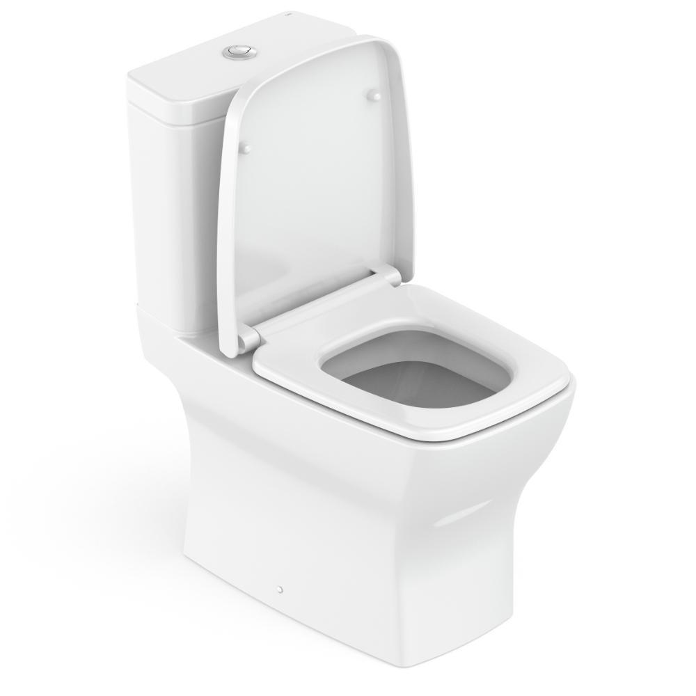 Kit Vaso Sanitário Com Caixa Acoplada Assento PP E Acessórios De Instalação Boss Branco Celite - 3