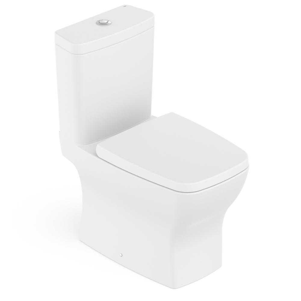 Kit Vaso Sanitário Com Caixa Acoplada Assento Termofixo E Acessórios De Instalação Boss Blanco Mate Celite - 1