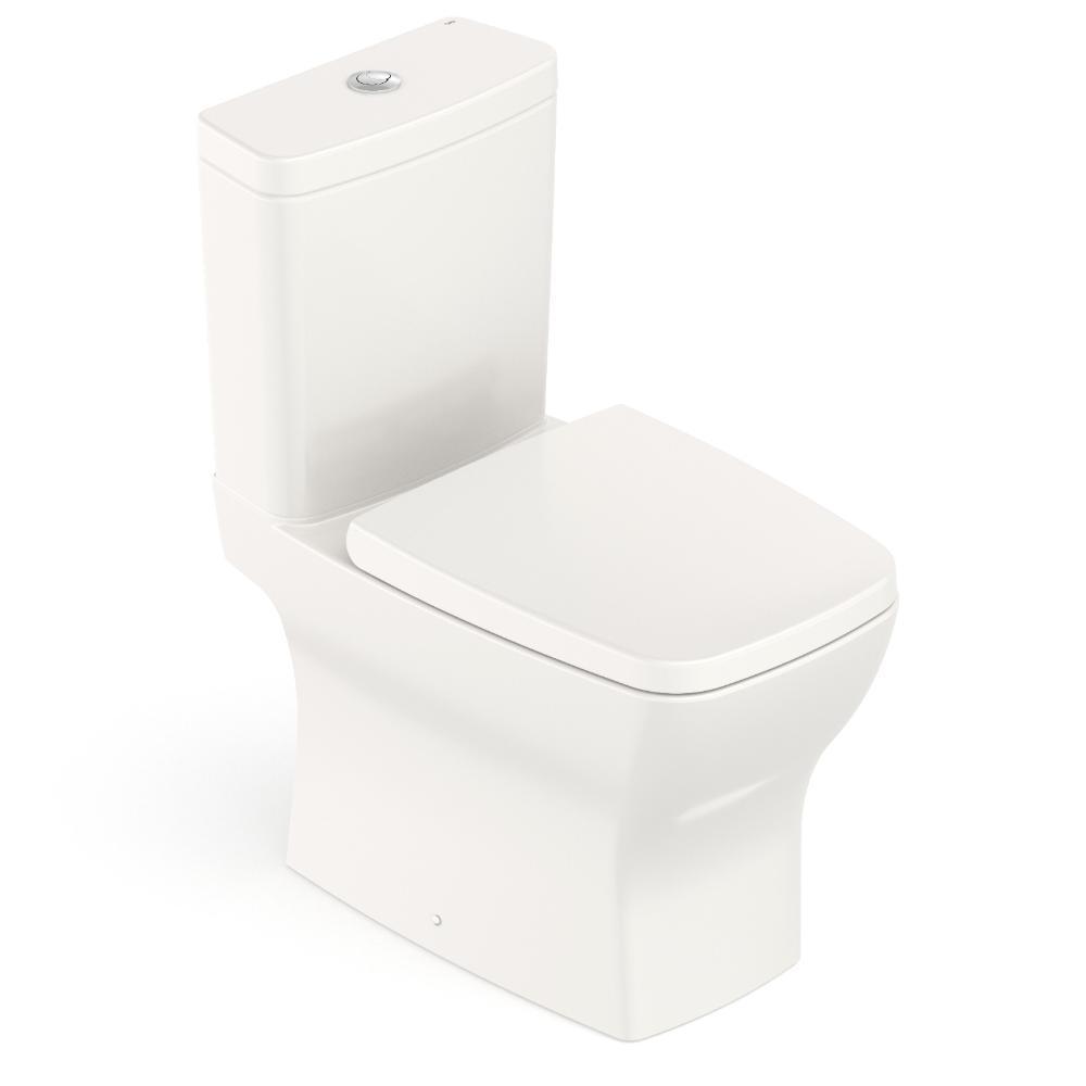 Kit Vaso Sanitário Com Caixa Acoplada Assento Termofixo E Acessórios De Instalação Boss Beige Celite - 1