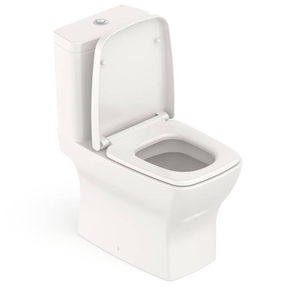 Kit Vaso Sanitário Com Caixa Acoplada Assento Termofixo E Acessórios De Instalação Boss Beige Celite - 3