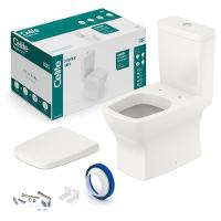 Kit Vaso Sanitário Com Caixa Acoplada Assento Termofixo E Acessórios De Instalação Boss Beige Celite - 5
