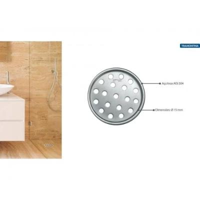 Ralo Redondo Aço Inox Acetinado Tramontina 15cm