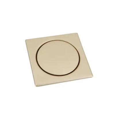 Grelha Quadrada De Pressão Inox 304 Dourado Matte Bl 10x10