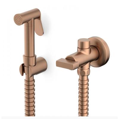 Ducha Higiênica Com Derivação Flow Red Gold Matte Celite