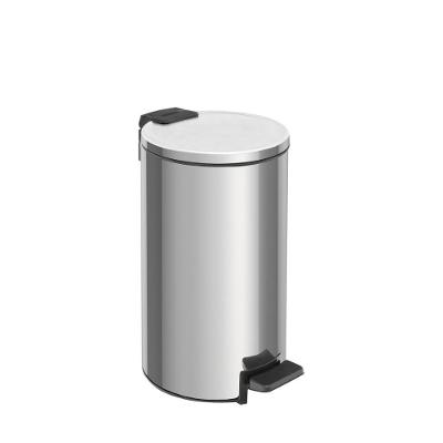 Lixeira Em Aço Inox Com Pedal Balde Interno Loop Polido Tramontina 5L