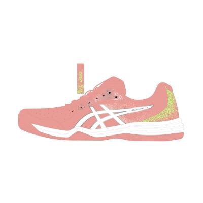 Tênis ASICS Gel-Backhand 2 - Feminino - Azul/Rosa