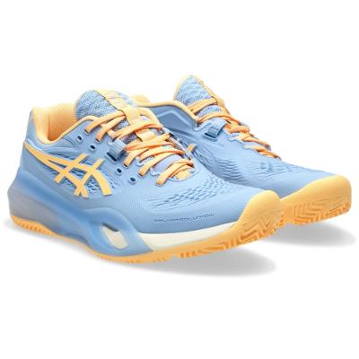 Tênis ASICS Gel-Resolution X Padel - Feminino - Azul/Laranja