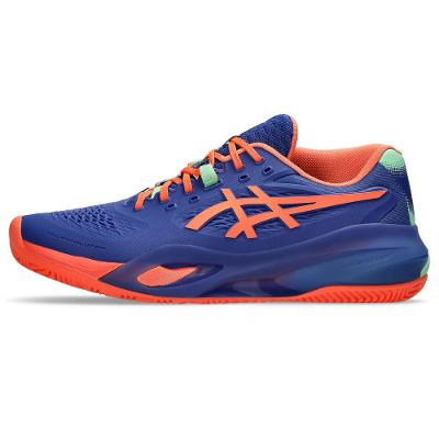 Tênis ASICS Gel-Resolution X Padel - Masculino - Azul/Laranja