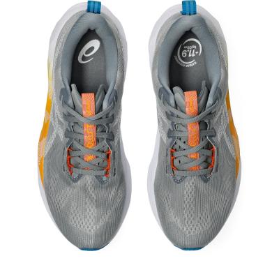 Tênis ASICS Novablast 5 - Masculino - Cinza/Branco