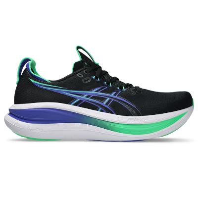Tênis ASICS GEL Nimbus 28 - Masculino - Preto/Azul