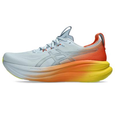 Tênis ASICS GEL Nimbus 28 - Masculino - Azul/Laranja