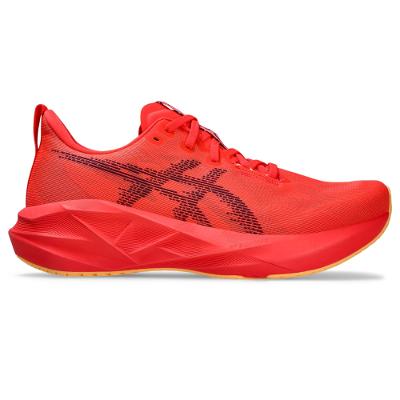 Tênis ASICS Novablast 5 - Masculino - Vermelho/Roxo