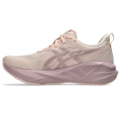 Tênis ASICS Novablast 5 - Feminino - Rosa/Bege
