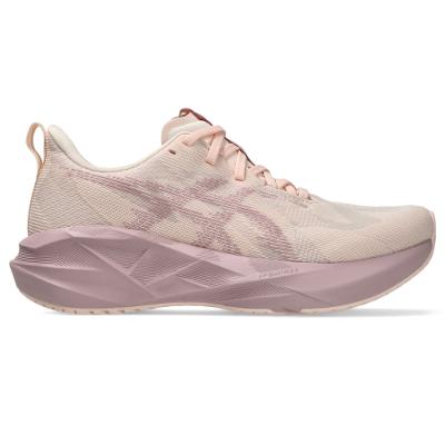 Tênis ASICS Novablast 5 - Feminino - Rosa/Bege