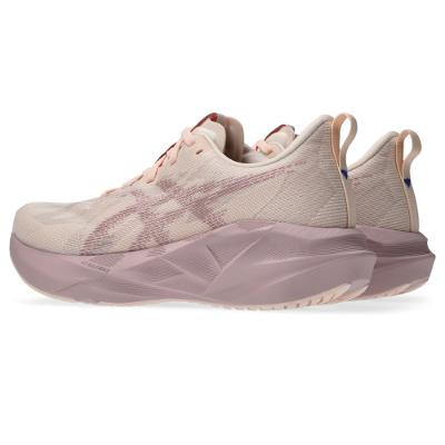 Tênis ASICS Novablast 5 - Feminino - Rosa/Bege