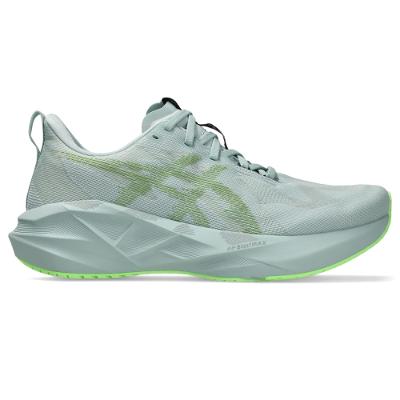 Tênis ASICS Novablast 5 - Masculino - AZUL/VERDE