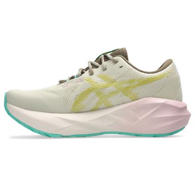 Tênis ASICS Novablast 5 TR - Feminino - Cinza/Verde