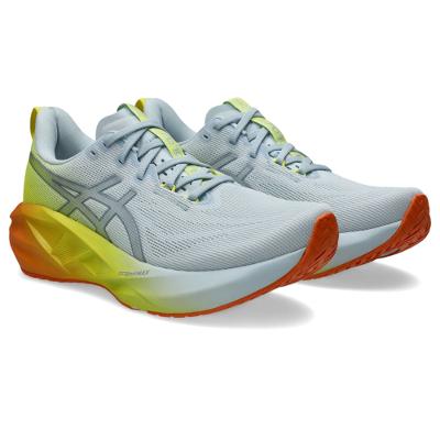 Tênis ASICS Novablast 5 - Masculino - Azul/Amarelo