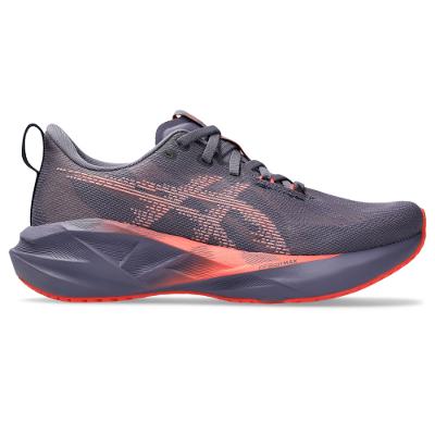 Tênis ASICS Novablast 5 - Feminino - Roxo/Rosa