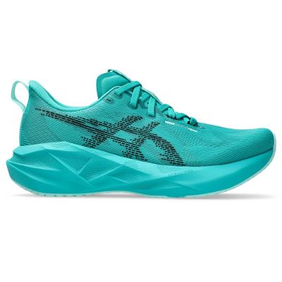 Tênis ASICS Novablast 5 - Feminino - Verde/Preto