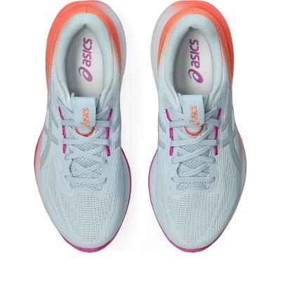 Tênis ASICS GEL-Cumulus 28 - Feminino - Azul/Rosa