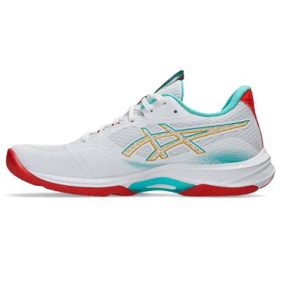 Tênis ASICS Netburner Ballistic Ff 4 - Feminino - Branco/Verde