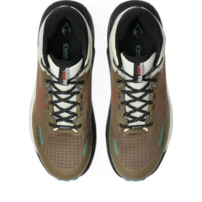 Tênis ASICS GEL-Trabuco MT Gtx - Masculino - Marrom/Vermelho