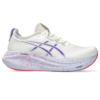 Tênis ASICS GEL-Nimbus 27 Tokyo - Masculino - Bege/Roxo