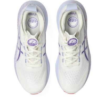Tênis ASICS GEL-Nimbus 27 Tokyo - Masculino - Bege/Roxo