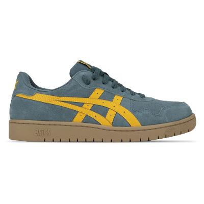 Tênis ASICS Japan S Camurca - Masculino - Cinza/Amarelo