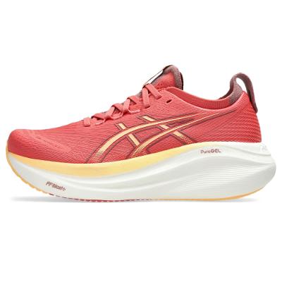 Tênis ASICS GEL-Nimbus 27 - Feminino - Rosa/Laranja