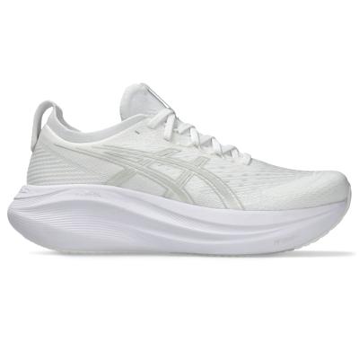 Tênis ASICS GEL-Nimbus 27 - Masculino - Branco/Cinza