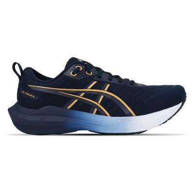 Tênis ASICS GEL-Shogun 8 - Masculino - Azul/Dourado