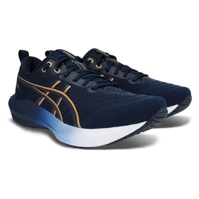 Tênis ASICS GEL-Shogun 8 - Masculino - Azul/Dourado