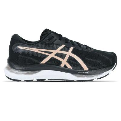 Tênis ASICS GEL-Hypersonic 5 - Feminino - Preto/Rosa