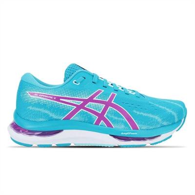 Tênis ASICS GEL-Hypersonic 5 - Feminino - Azul/Rosa