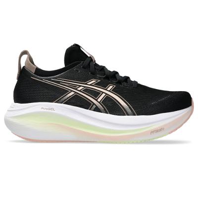 Tênis ASICS GEL-Nimbus 27 - Feminino - Preto/Rosa