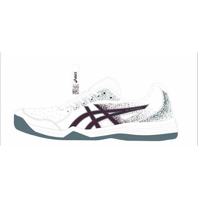 Tênis ASICS Gel-Backhand 2 Saibro - Masculino - Branco/Azul