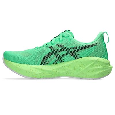 Tênis ASICS Novablast 5 - Feminino - Verde/Preto