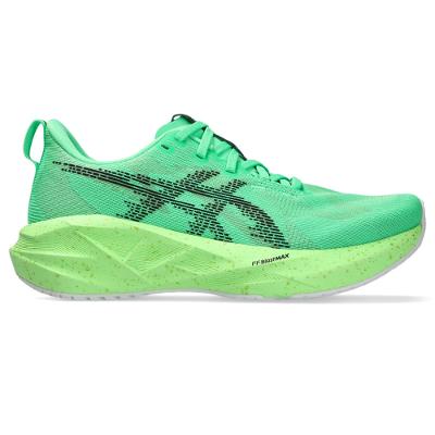 Tênis ASICS Novablast 5 - Feminino - Verde/Preto