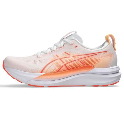 Tênis ASICS GEL-Kayano 33 - Feminino - Branco/Laranja