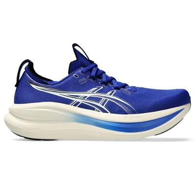 Tênis ASICS GEL Nimbus 28 - Masculino - Azul/Bege