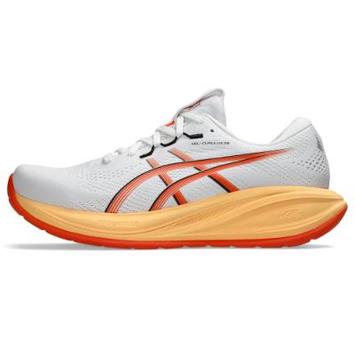 Tênis ASICS GEL-Cumulus 28 - Masculino - Branco/Laranja