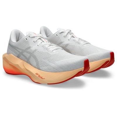 Tênis ASICS Novablast 6 - Branco/Laranja
